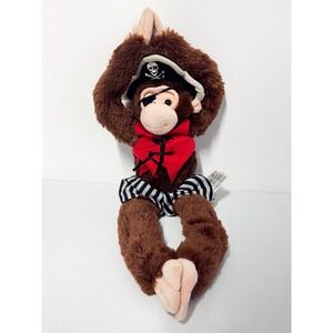 Six Flags Fiesta Texas Ahoy Matey Pirate Monkey Plush Soft Stuffed Animal 2007